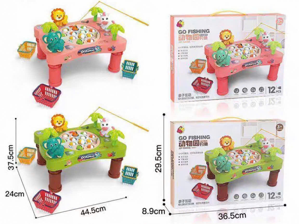 Đồ chơi trẻ em bằng nhựa: bộ câu cá (20 chi tiết) model: 156-23C, dùng pin, KT(33*8*32)cm+/-10%. mới 100%